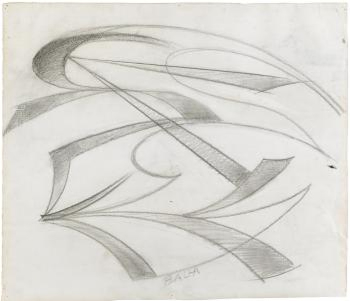 Il Pugno Di Boccioni - Studio by Giacomo Balla