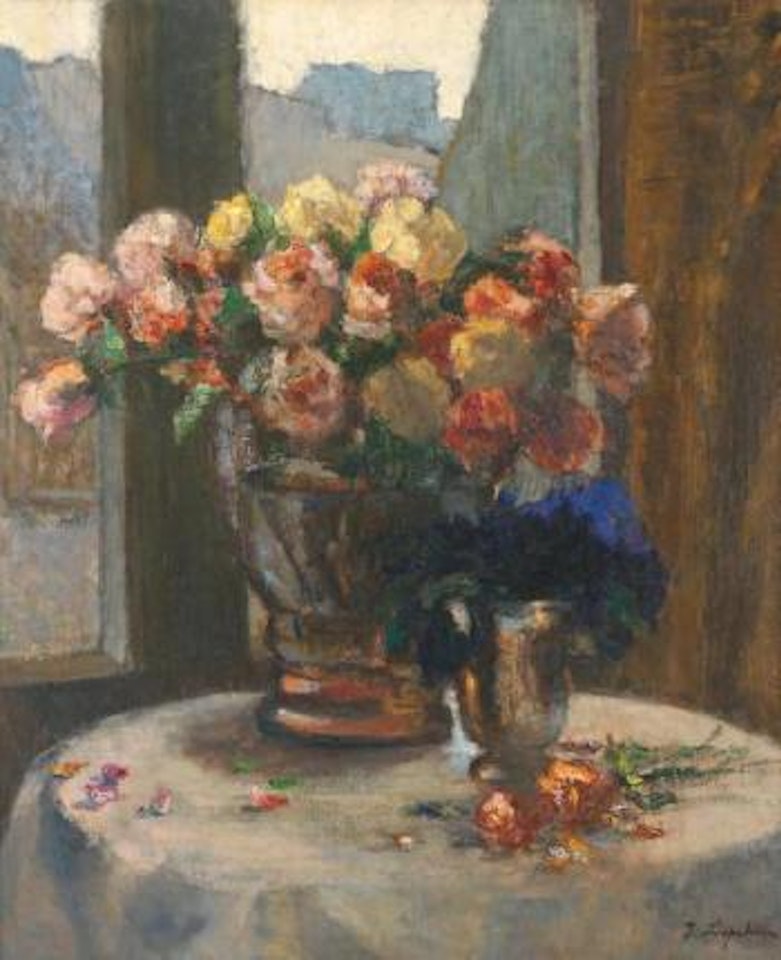 Bouquet de fleurs by Georgij Aleksandrovic Lapschin