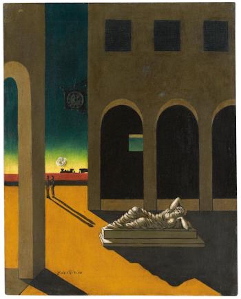 Piazza D'Italia - La Malinconia by Giorgio de Chirico