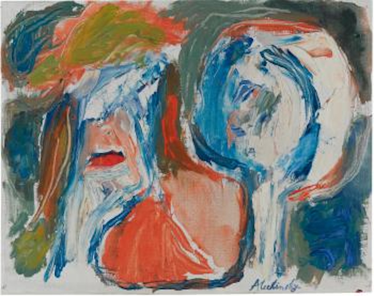 Devant L'une, L'autre by Pierre Alechinsky