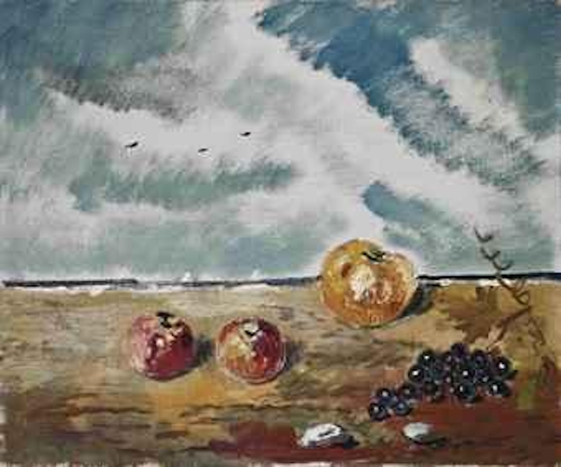 Natura morta sulla spiaggia by Filippo de Pisis
