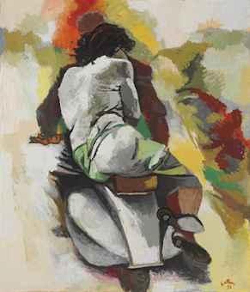 Gita in Vespa by Renato Guttuso