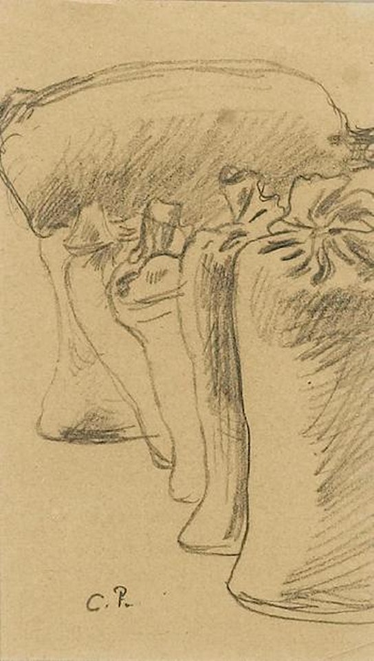 La récolte des pommes de terres by Camille Pissarro