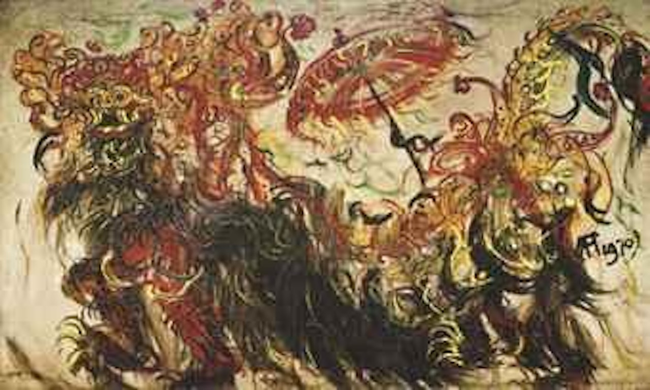 Barong Dance by Affandi