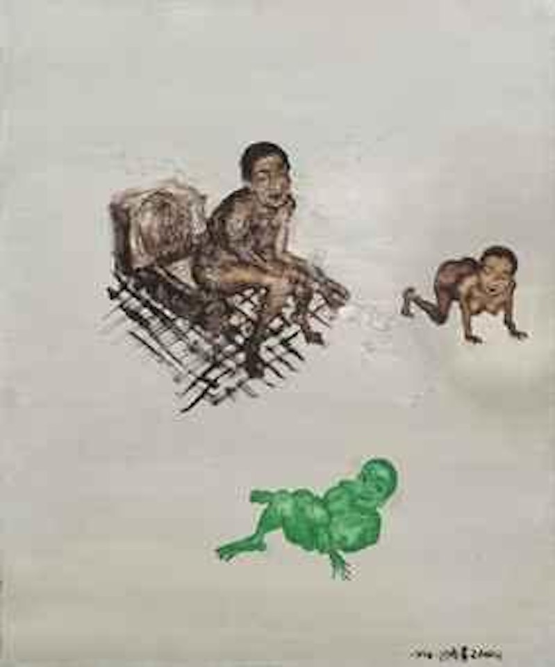 A Girl of Three Nudities by Zhou Chunya