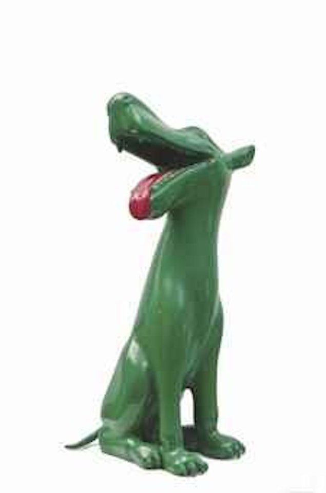 Green Dog by Zhou Chunya