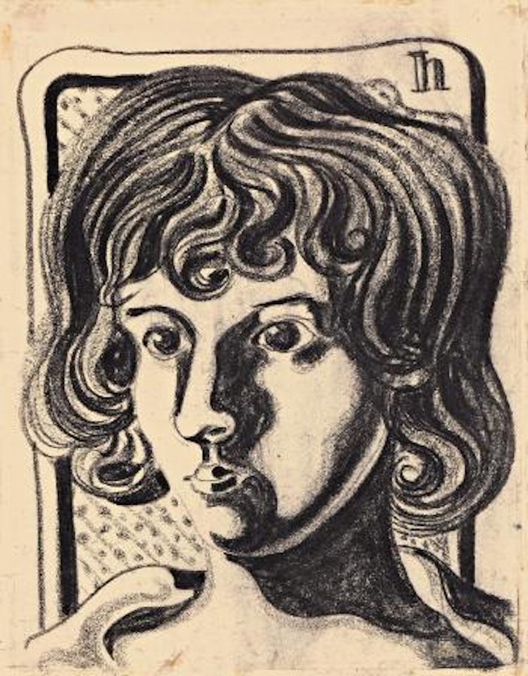 Frauenporträt by Heinrich Hoerle