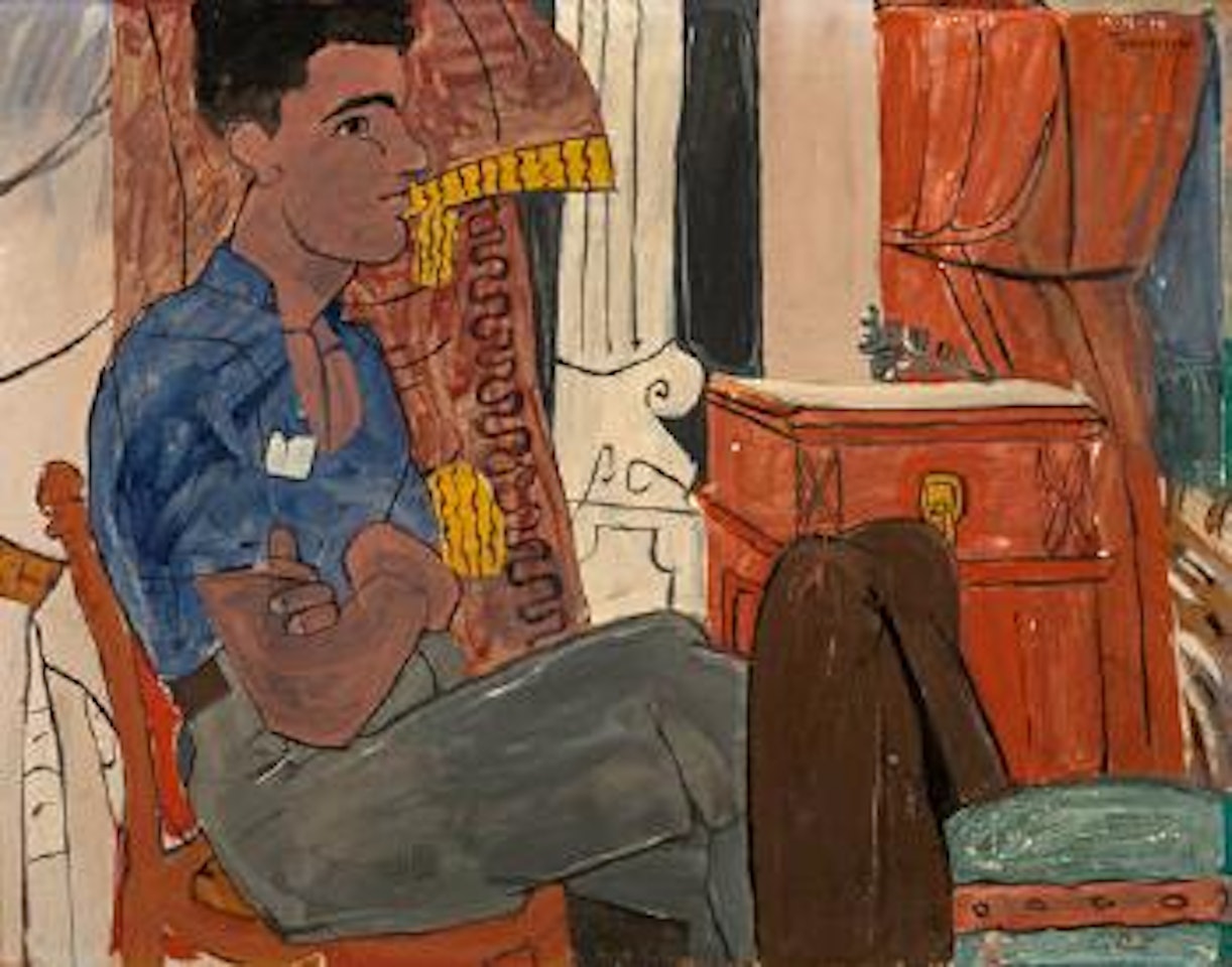 Young man facing to the right by Yannis Tsarouchis
