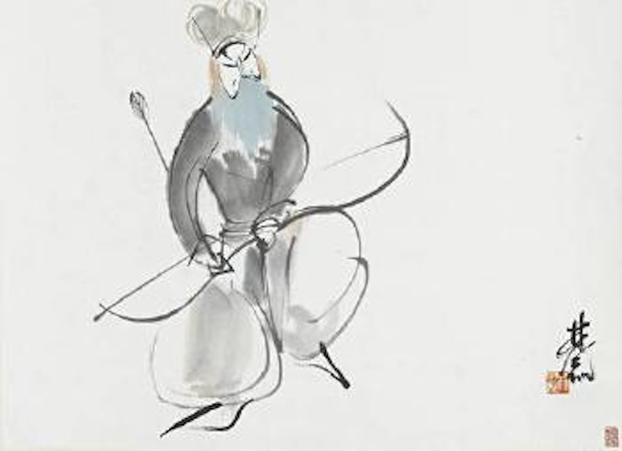 Opera Figure by Lin Fengmian