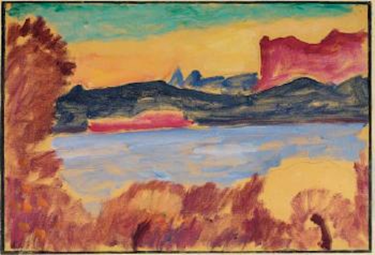 Landschaft Genfer See by Alexej von Jawlensky