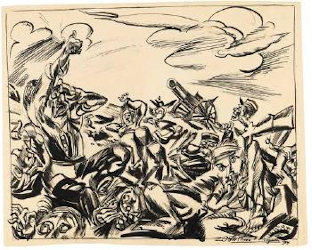 Schützengraben by Ludwig Meidner