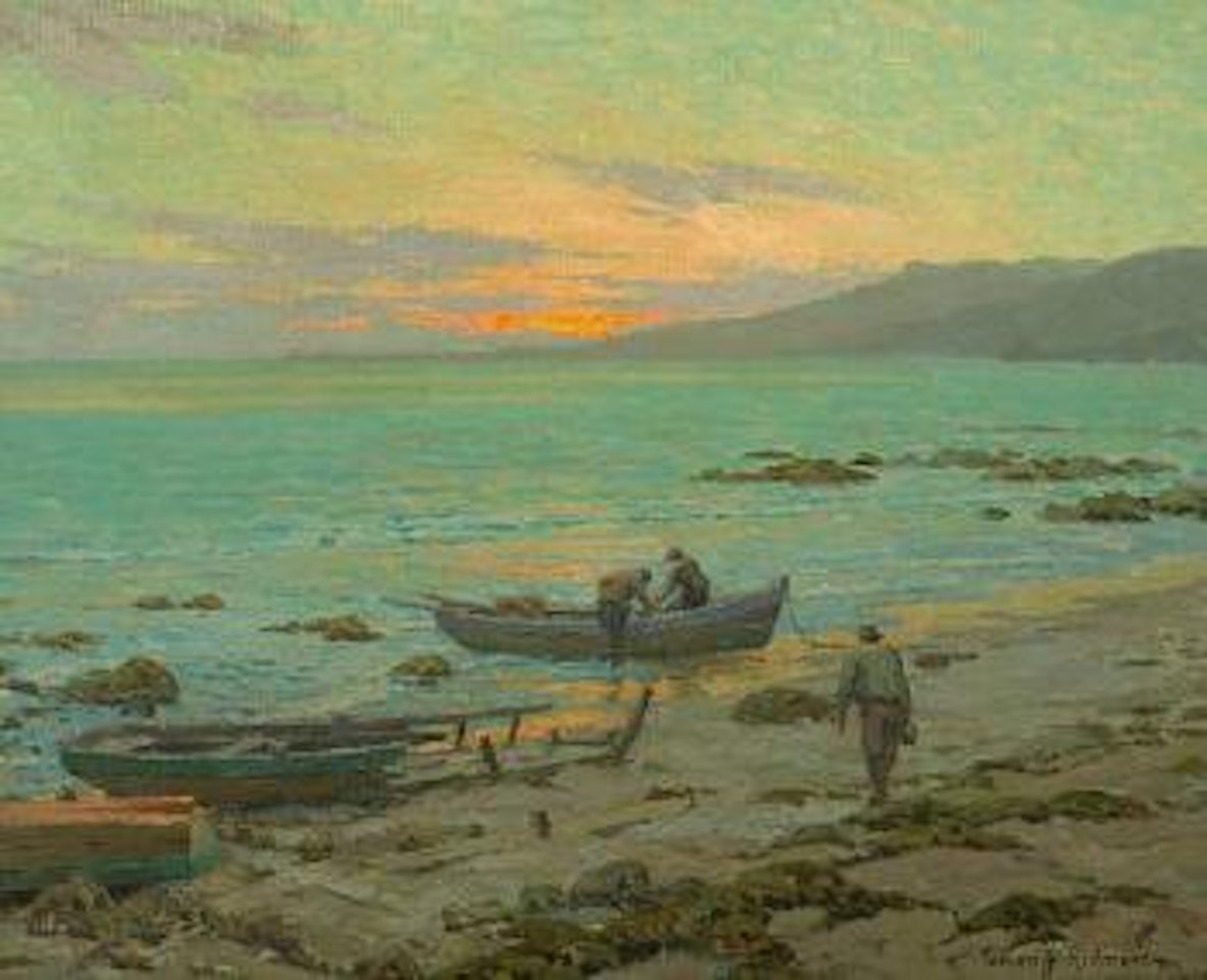 The fishermen by Granville Redmond