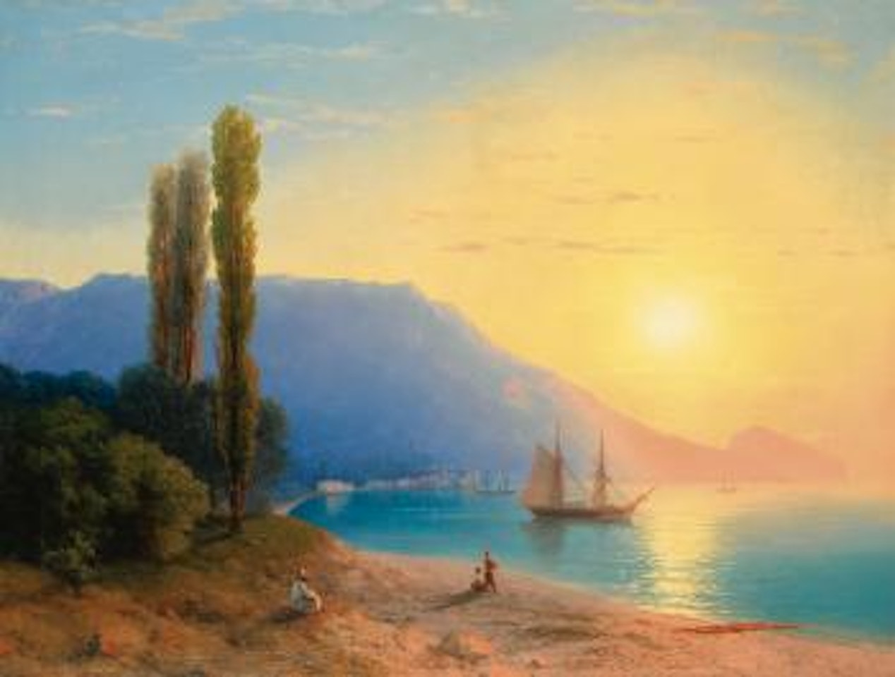 Sunset Over Yalta by Ivan Konstantinovich Aivazovsky