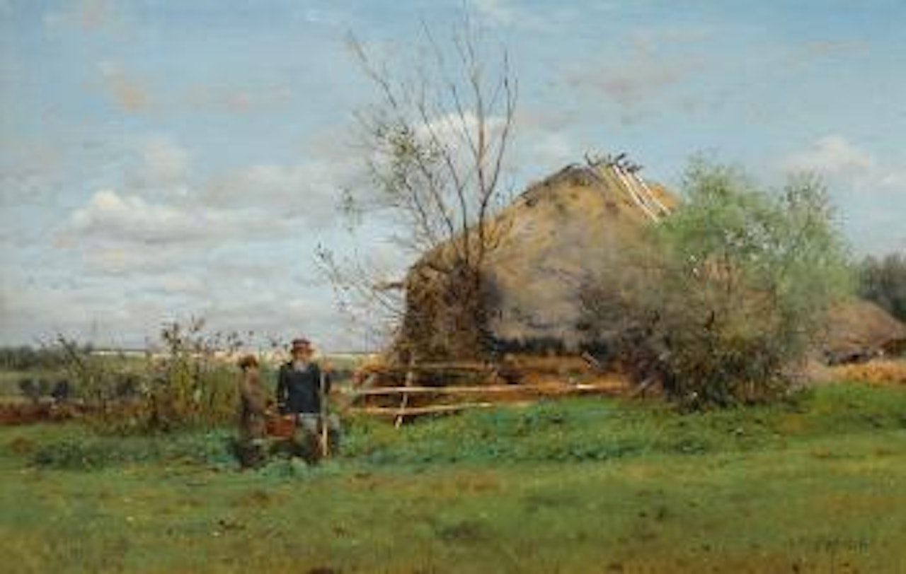 Early Autumn In The Village by Vladimir Makovsky