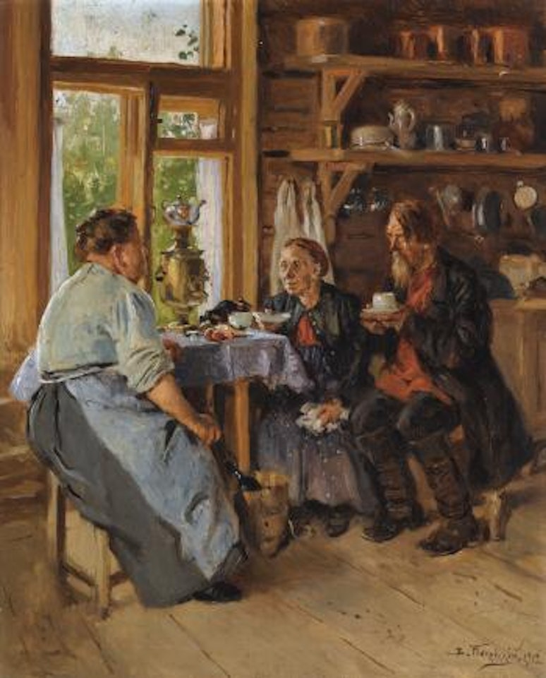 Visiting The Cook by Vladimir Makovsky