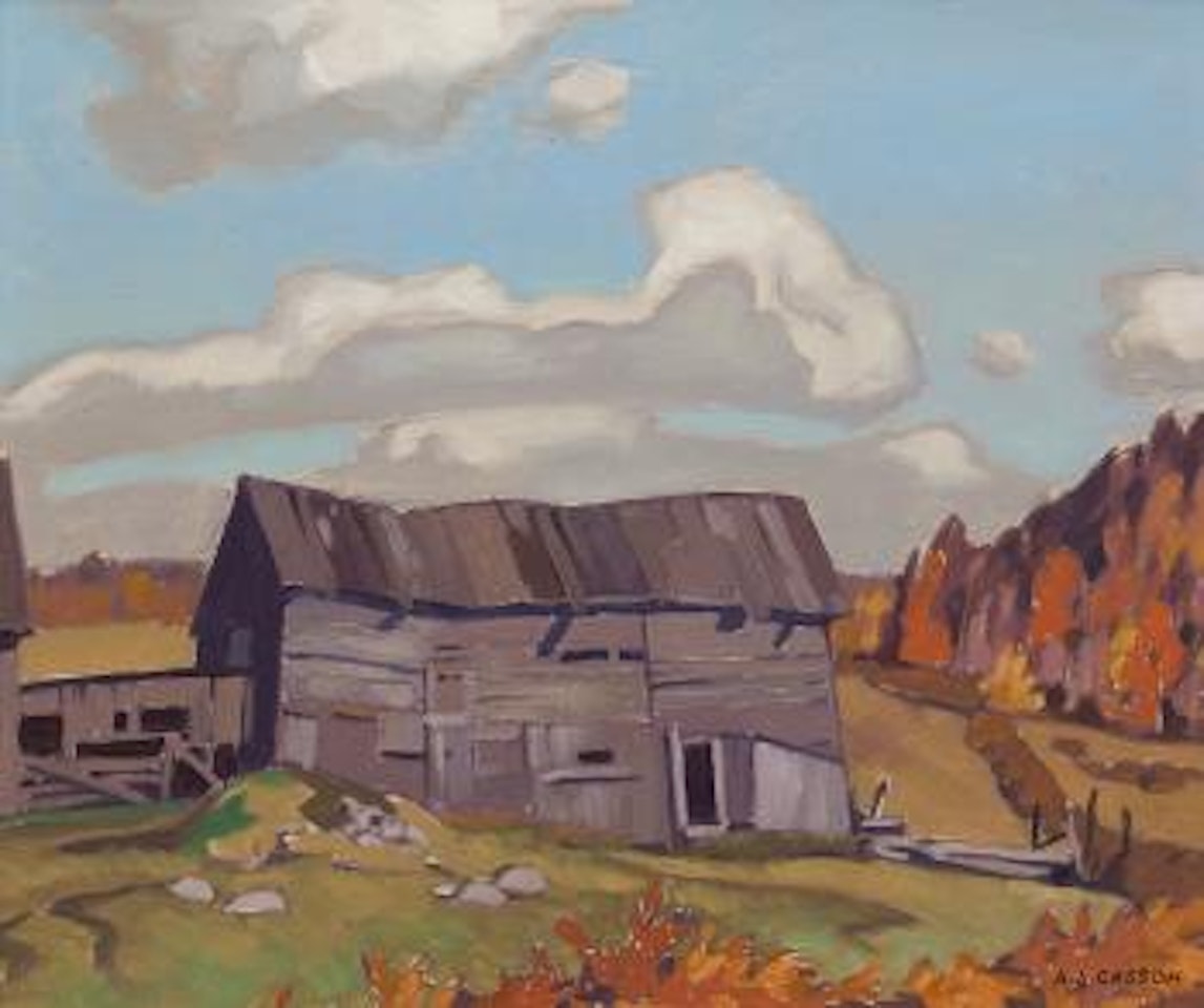 Old Barn - Whitney by Alfred Joseph Casson