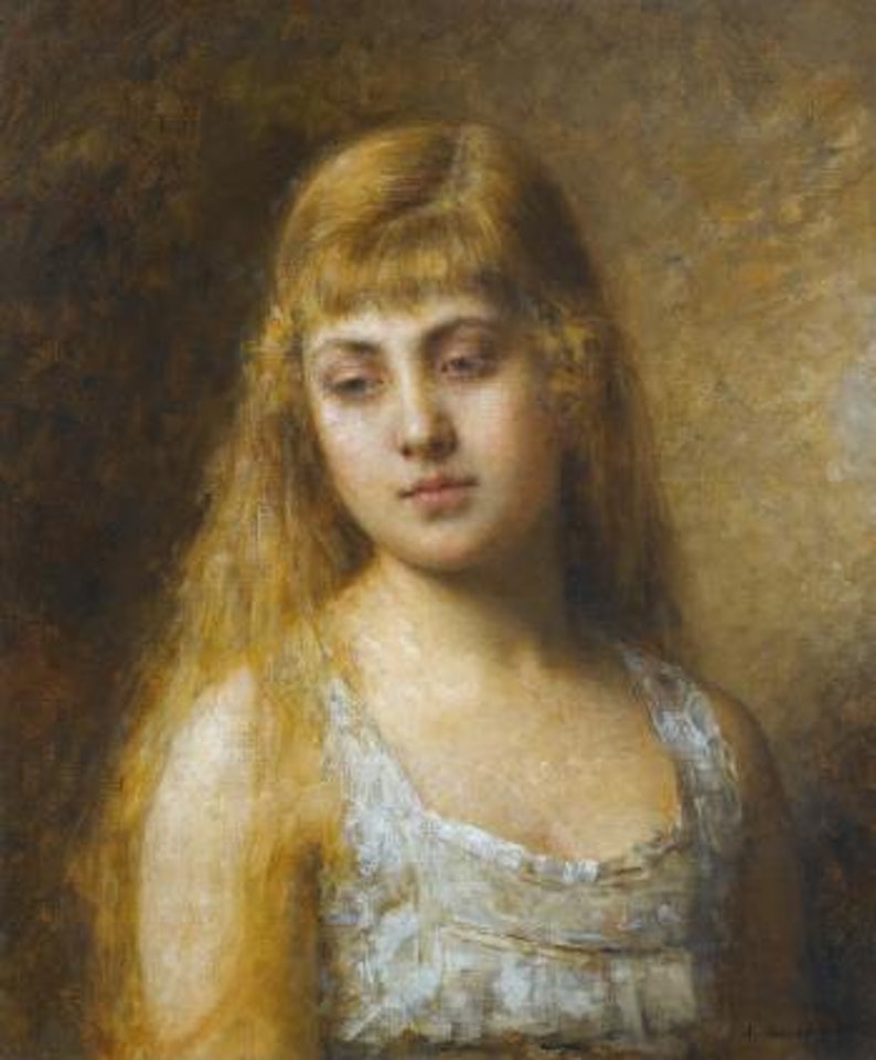Portrait Of Felia Litvinne by Alexei Harlamoff