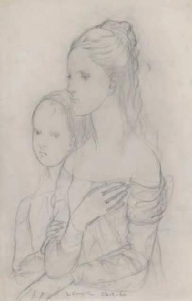 Mère et sa fille by Leonard Tsuguharu Foujita