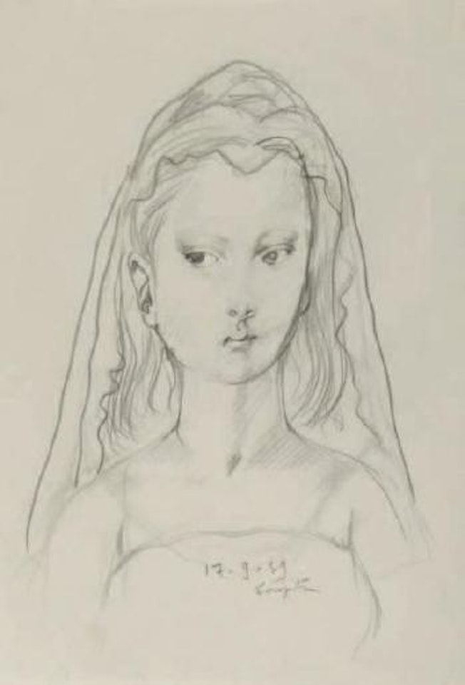 Jeune femme by Leonard Tsuguharu Foujita