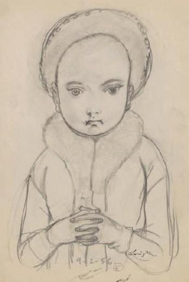 Fillette au costume d'hiver by Leonard Tsuguharu Foujita