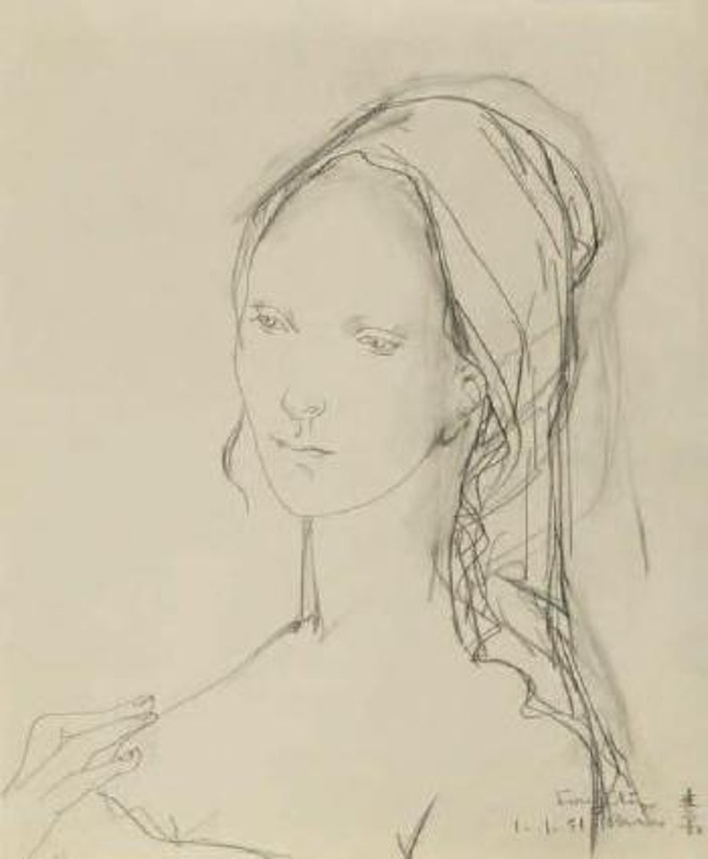 Jeune femme by Leonard Tsuguharu Foujita