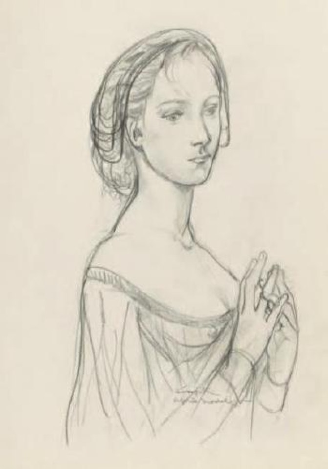 Portrait de femme by Leonard Tsuguharu Foujita