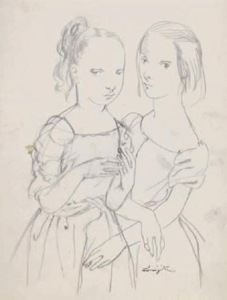 Deux fillettes by Leonard Tsuguharu Foujita
