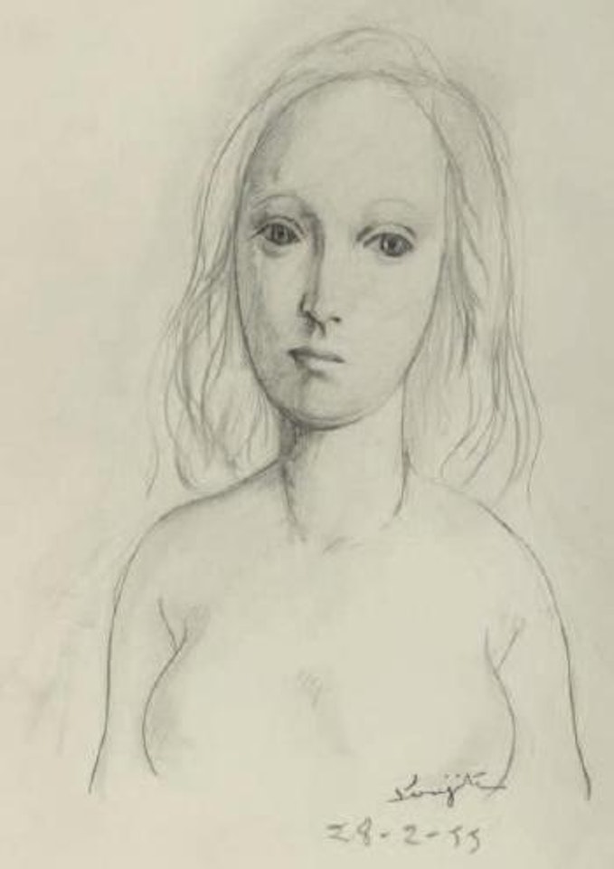 Jeune femme by Leonard Tsuguharu Foujita