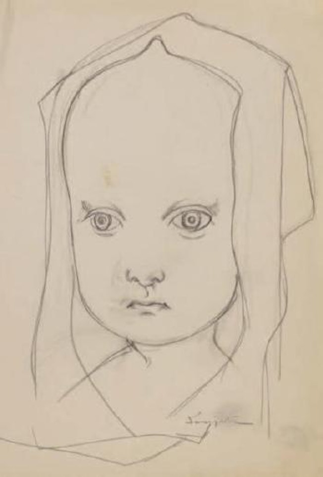 Fillette au voile by Leonard Tsuguharu Foujita