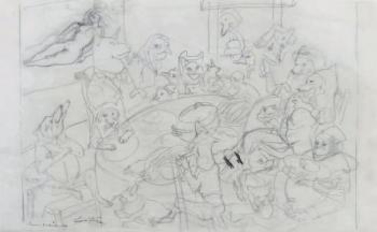 Repas d'animaux by Leonard Tsuguharu Foujita