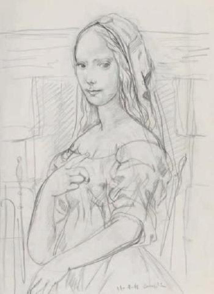 Portrait de femme by Leonard Tsuguharu Foujita
