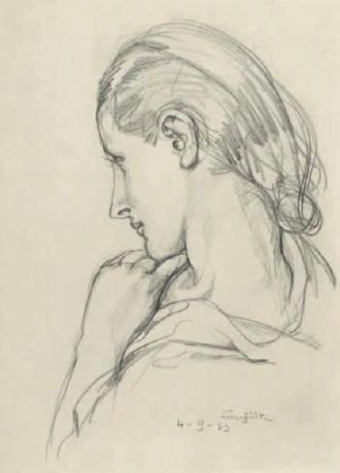 Profil de femme by Leonard Tsuguharu Foujita