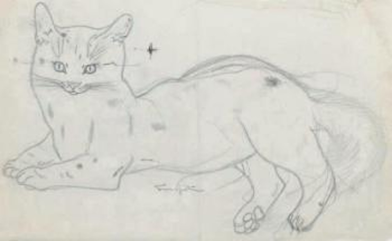 Chat by Leonard Tsuguharu Foujita