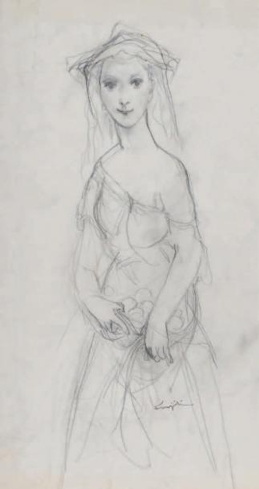 Femme aux fruits by Leonard Tsuguharu Foujita