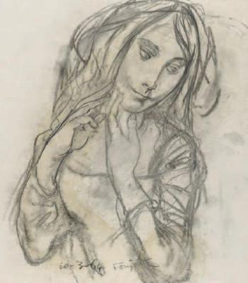 Jeune femme by Leonard Tsuguharu Foujita
