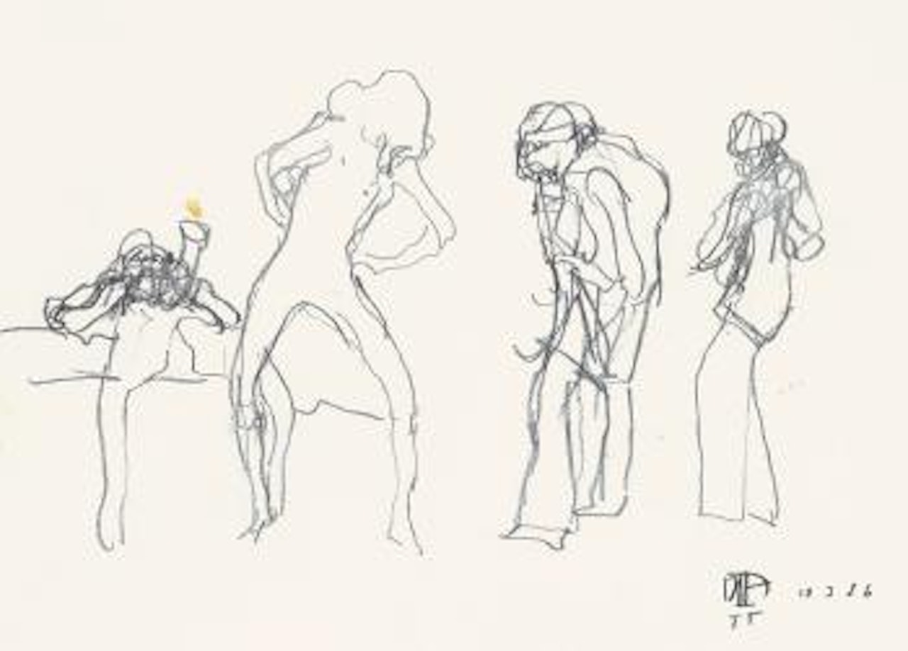 Vier figuren by Horst Janssen