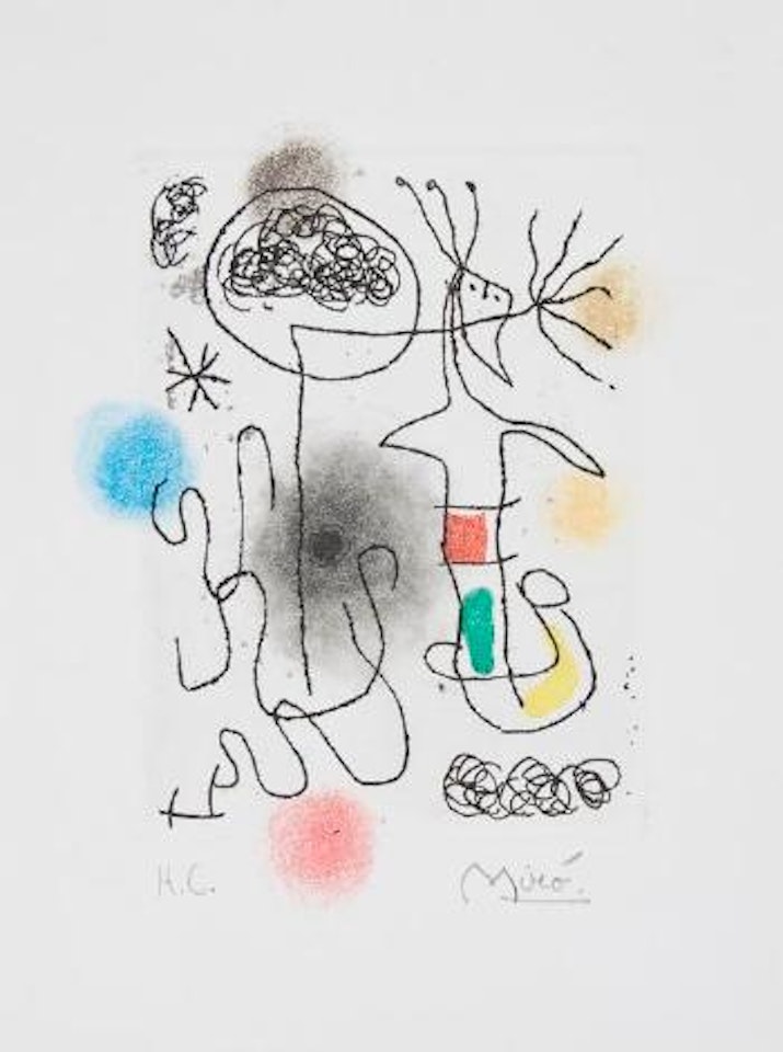 Midi le trefle blanc (D.455) by Joan Miró