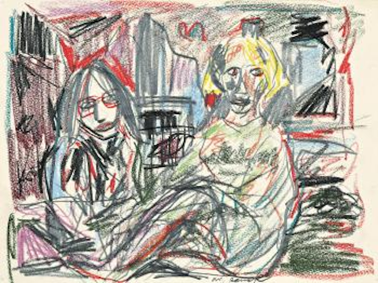 Jutta und Bärbel by A.R. Penck