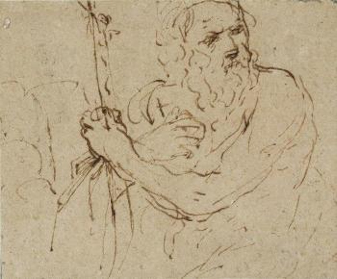 Etude d’un saint by Salvator Rosa