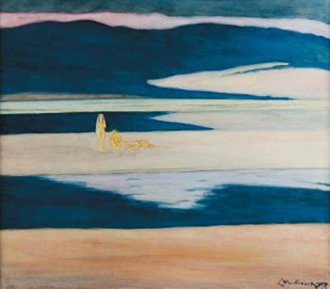 Plage avec personnages by Léon Spilliaert
