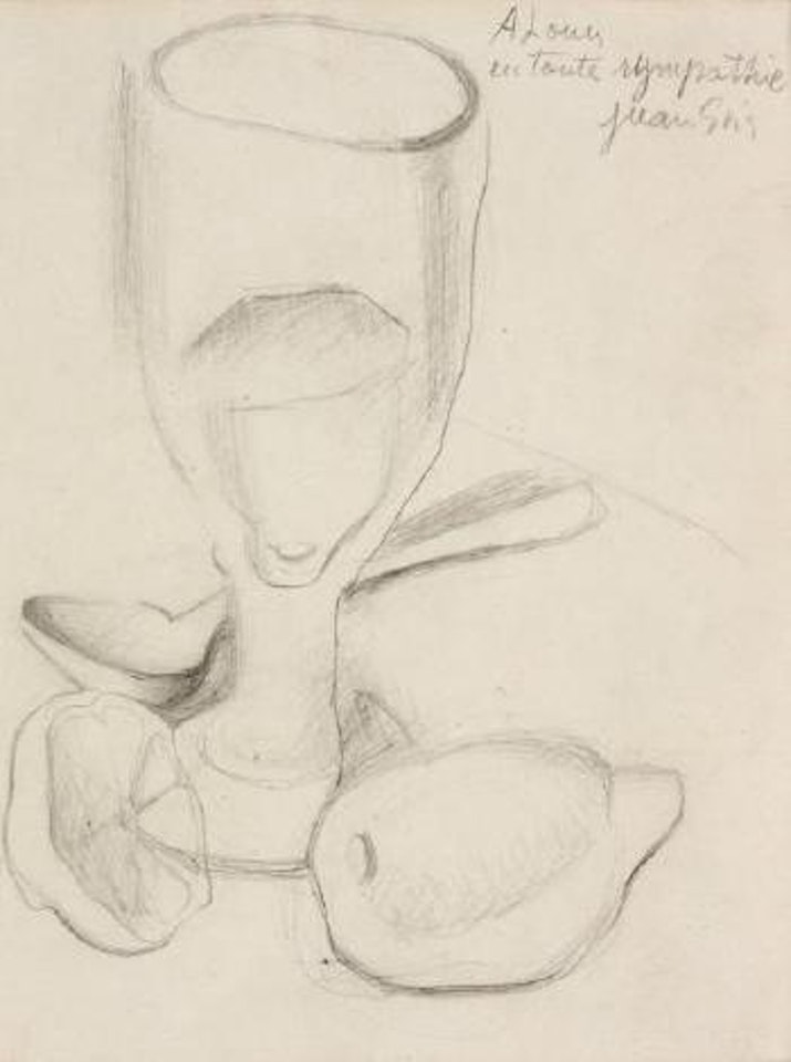 Verre et citron by Juan Gris