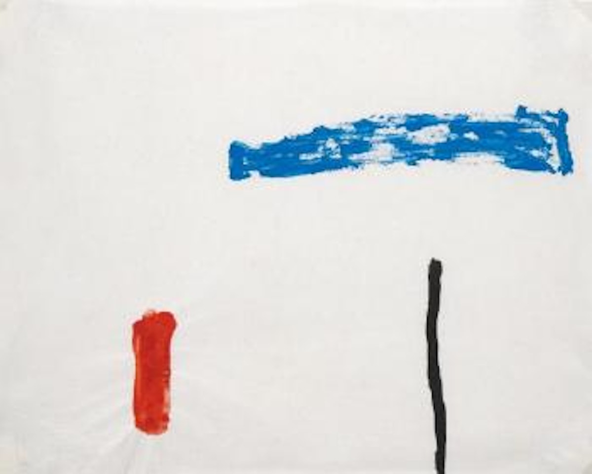 Red and blue by William Scott