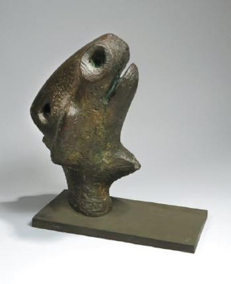 Animal head by Henry Moore