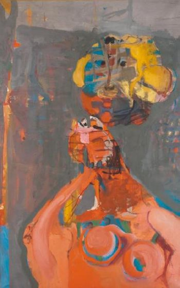 Femme en rouge by Paul Rebeyrolle