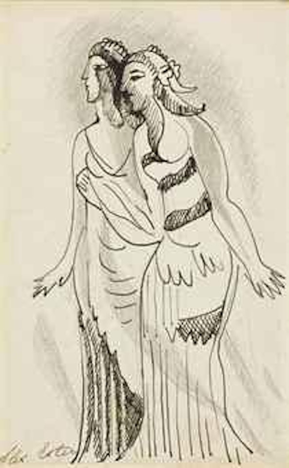 Two women by Alexandra Exter