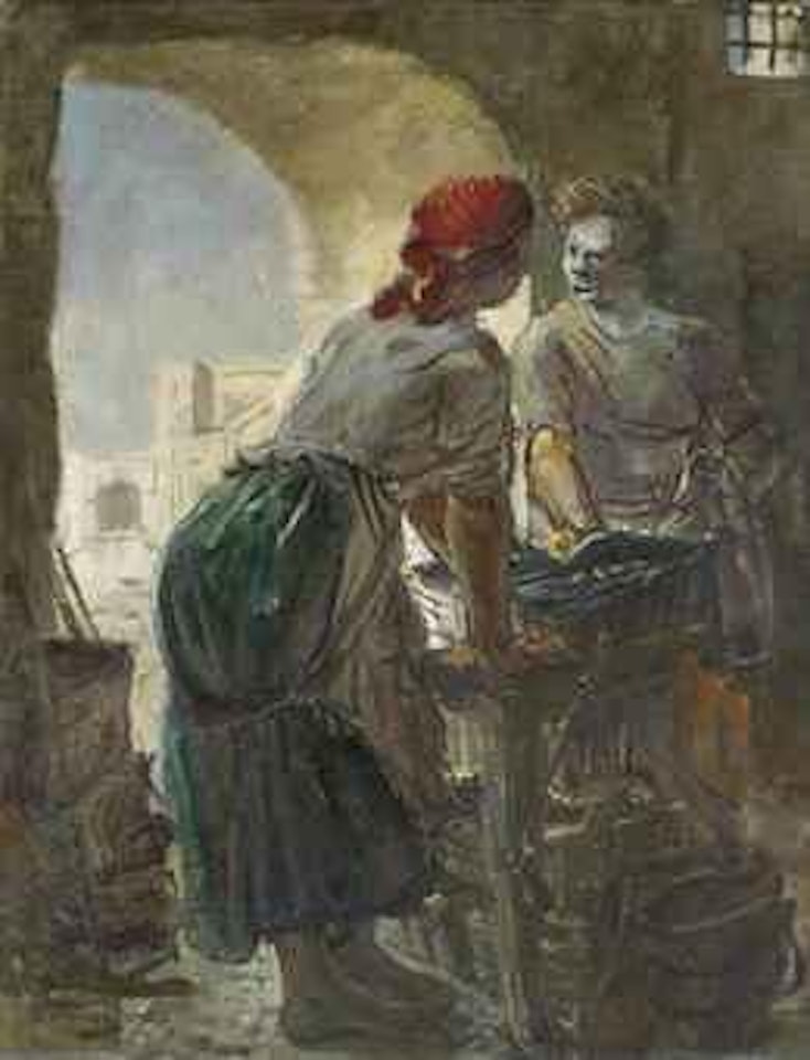 The greengrocers by Alexander Evgenievich Yakovlev