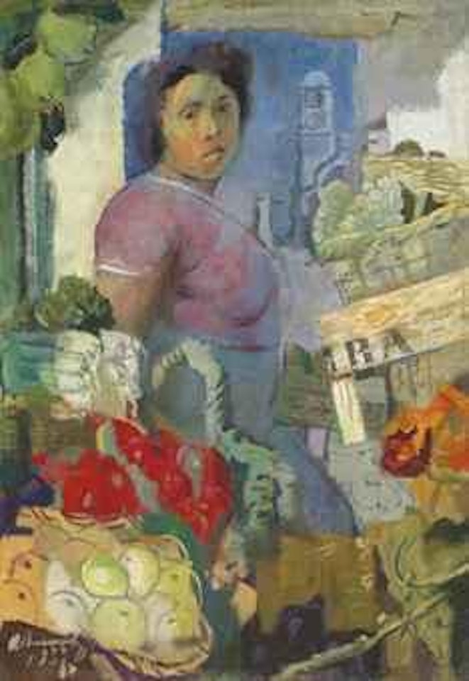 The fruit seller by Alexander Evgenievich Yakovlev