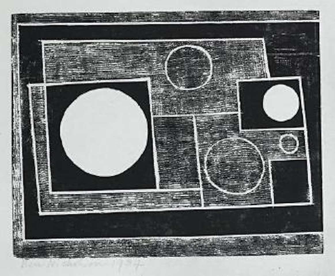 Five Circles  (Cristea 20: Lewinson 7) by Ben Nicholson, O.M.
