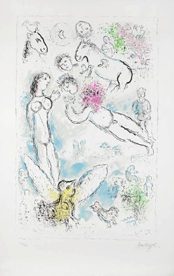 L'Envolée Magique  (Mourlot 980) by Marc Chagall