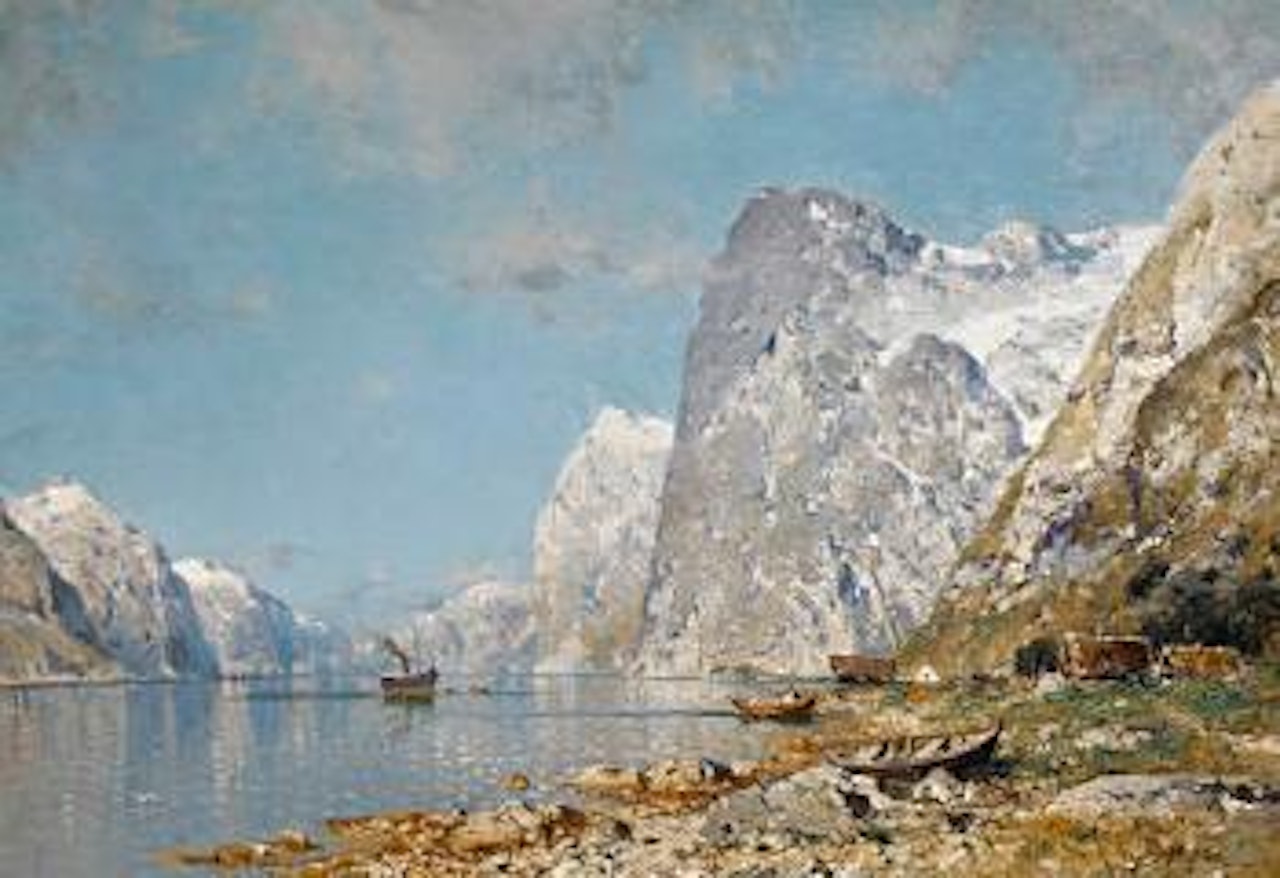 A Norwegian fjord by Walter Moras